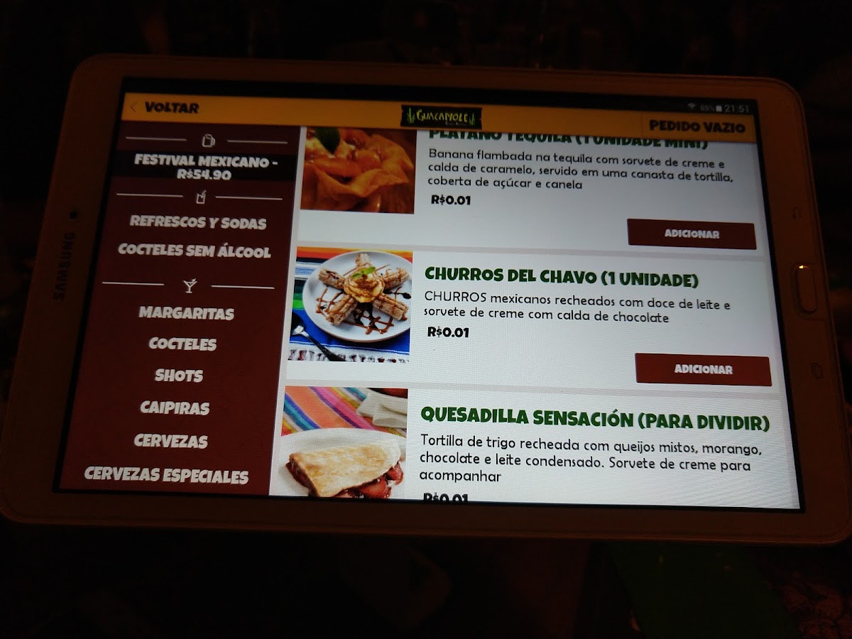 Menu Restaurante Guacamole Cocina Mexicana - Floripa-5